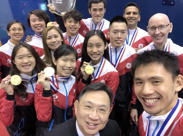 Hong Kong clinch men's and women's titles at Asian Team Squash